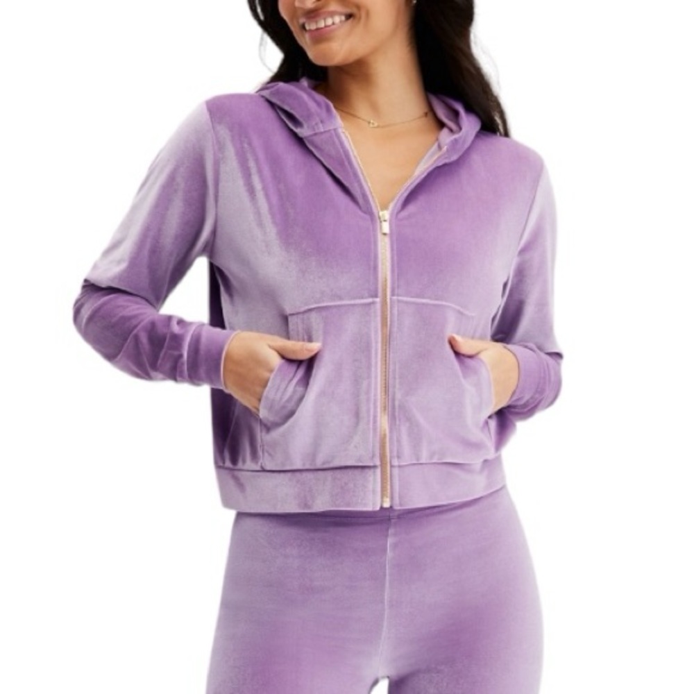 Fabletics Donna Velour Hoodie SZ SZ L NWT